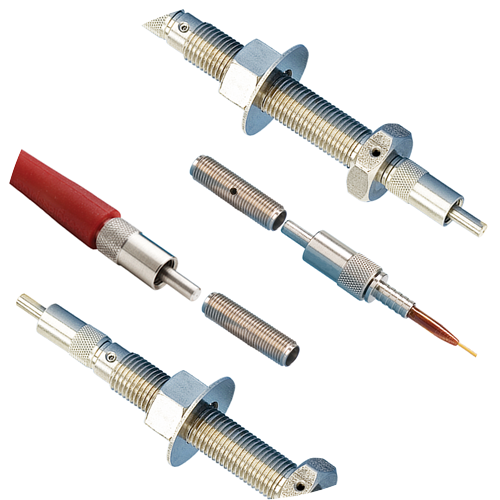 UV-VIS Fiber Optic Feedthroughs on 3/8 Baseplate Bolt