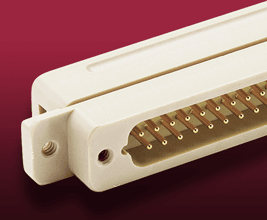 Close up of panel mount connector