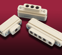One 5-coax, one 3-coax and one 1-coax female UHV connectors