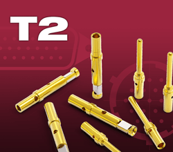 Four female TYPE: T-2 sockets and four male TYPE: T-2 pins