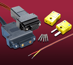 2 TC/2 power and 4 TC air cable assemblies, male/female mini connectors, TC contacts & air cables