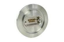 9D-K40, 9 Pin Feedthrough on a NW KF40 Flange 9D-K40, 9 Pin Feedthrough on a NW KF40 Flange