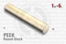 PEEK Rod, 1" OD by 6" long PEEK Rod, 1" OD by 6" long