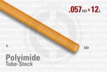 Polyimide Tube, 0.057" ID, 0.060" OD, 12" Long Polyimide Tube, 0.057" ID, 0.060" OD, 12" Long