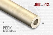 PEEK Tube, 0.062" ID by 12" long. Larger OD PEEK Tube, 0.062" ID by 12" long. Larger OD