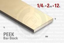 PEEK Bar - 0.250"x2"x12" PEEK Bar - 0.250"x2"x12"