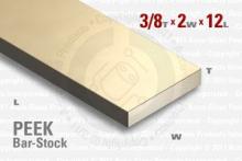 PEEK Bar - 0.375"x2"x12" PEEK Bar - 0.375"x2"x12"