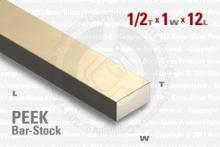 PEEK Bar - 0.500"x1"x12" PEEK Bar - 0.500"x1"x12"