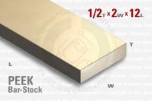 PEEK Bar - 0.500"x2"x12" PEEK Bar - 0.500"x2"x12"