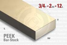 PEEK Bar - 0.750"x2"x12" PEEK Bar - 0.750"x2"x12"