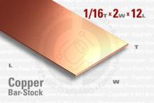 OFE Copper Bar, 0.064"x2"x12" OFE Copper Bar, 0.064"x2"x12"