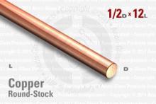 OFE Copper Rod - 0.500" OD, 12" Long OFE Copper Rod - 0.500" OD, 12" Long
