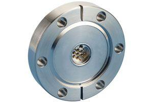 Subminiature-C Feedthrough on a 2.75" CF Flange