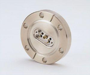 9D-1CX4I-275, 1-Coax, 4-Instrumentation Feedthrough on a 2.75" CF Flange 9D-1CX4I-275, 1-Coax, 4-Instrumentation Feedthrough on a 2.75" CF Flange