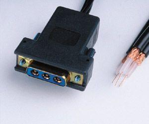 Sub D-Connector to Cable - 3-Coax - Female