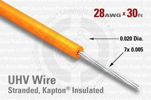 28 AWG - Stranded Core Wire, Kapton Insulated