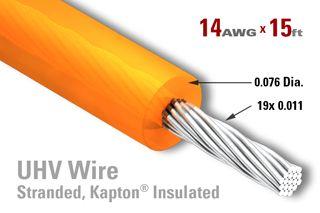 14 AWG - Stranded Core Wire - Kapton Insulated