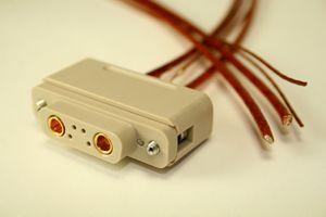Connector to Cable - 2 Thermocouple Pair 2 Power Pins Connector to Cable - 2 Thermocouple Pair 2 Power Pins