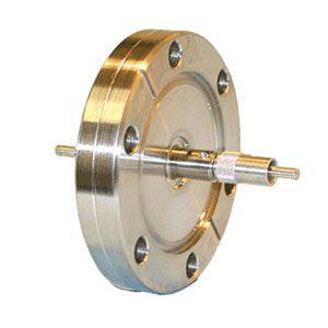 1000-Micron, VIS/NIR Fiber Optic Feedthrough on a 2.75" CF Flange with Male SMA 905 Connectors on Each End