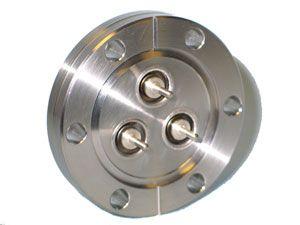 BNC - Single Ended, Grounded Shield Feedthroughs x3 - 2.75" CF Flange