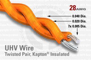 28 AWG - Twisted Pair Cable - Kapton Insulated