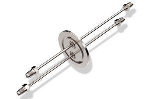 Dual .125 Tube / ISO NW40 KF Flange (VCR Fitting) Dual .125 Tube / ISO NW40 KF Flange (VCR Fitting)