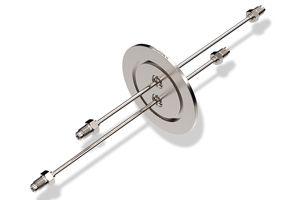 Dual .125 Tube / ISO NW50 KF Flange (VCR Fitting) Dual .125 Tube / ISO NW50 KF Flange (VCR Fitting)
