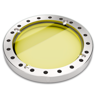 Leaded Glass Shield - 8.0 CF Flange