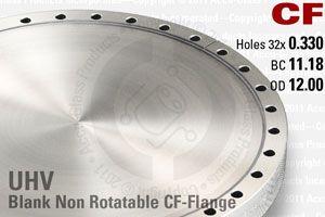 12.00" CF Conflat® Blank Flange