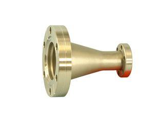 2.75" to 1.33" CF Conflat Conical Reducer Flange