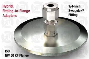 1/4" Swagelok to 50 ISO-KF Flange Adapter
