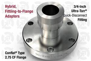 3/4" Ultra-Torr Fitting to 1.33" CF Flange Adapter