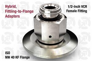 1/2" Female VCR Fitting to 40 ISO-KF Flange Adapter
