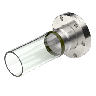 1.50 Diameter, Open-End Pyrex Tube / 2.75 CF Flange Non-Magnetic