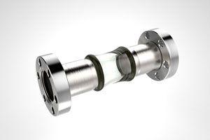 0.75 Diameter, Open Glass Tube / Dual 1.33 CF Flange / Magnetic 0.75 Diameter, Open Glass Tube / Dual 1.33 CF Flange / Magnetic