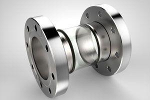 2.50 Diameter, Open Glass Tube / Dual 4.50 CF Flange / Magnetic 2.50 Diameter, Open Glass Tube / Dual 4.50 CF Flange / Magnetic