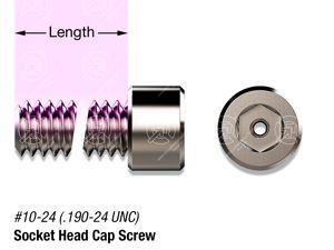 3/8" SS, #10-24 Vented Socket Head Cap Screw