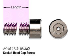 3/16" SS, #4-40 Vented Socket Head Cap Screw
