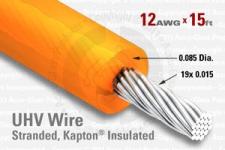 12 AWG - Stranded Core Wire - Kapton Insulated