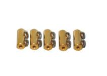 Pack of 5 In-Line Connectors with an Inner Diameter of 0.059"