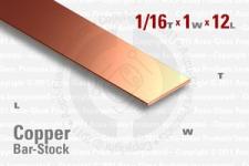 OFE Copper Bar, 0.064"x1"x12" OFE Copper Bar, 0.064"x1"x12"