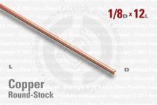 OFE Copper Rod - 0.125" OD, 12" Long