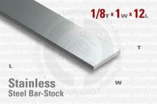 Stainless Steel Bar, 0.125"x1"x12"