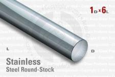 Stainless Steel Rod, 1.00" OD, 6" Long