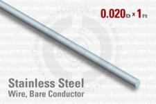 Stainless Steel Conductors with an Outside Diameter of 0.02"