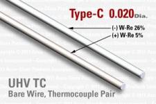 Type-C Thermocouple Pair Wire with an Outer Diameter of 0.02"