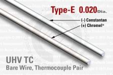 Type-E Thermocouple Pair Wire with an Outer Diameter of 0.02"