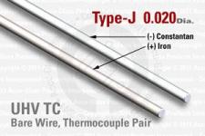 Type-J Thermocouple Pair Wire with an Outer Diameter of 0.02"