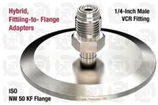 1/4" Male VCR Fitting to 50 ISO-KF Flange Adapter