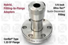 1/4" Ultra-Torr Fitting to 1.33" CF Flange Adapter